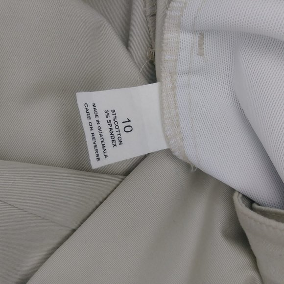 [NWT] BRIGGS NEW YORK tummy control tan capris - Picture 6 of 8